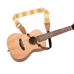 Frontansicht Ukulele Sonnengelbe Streifen
