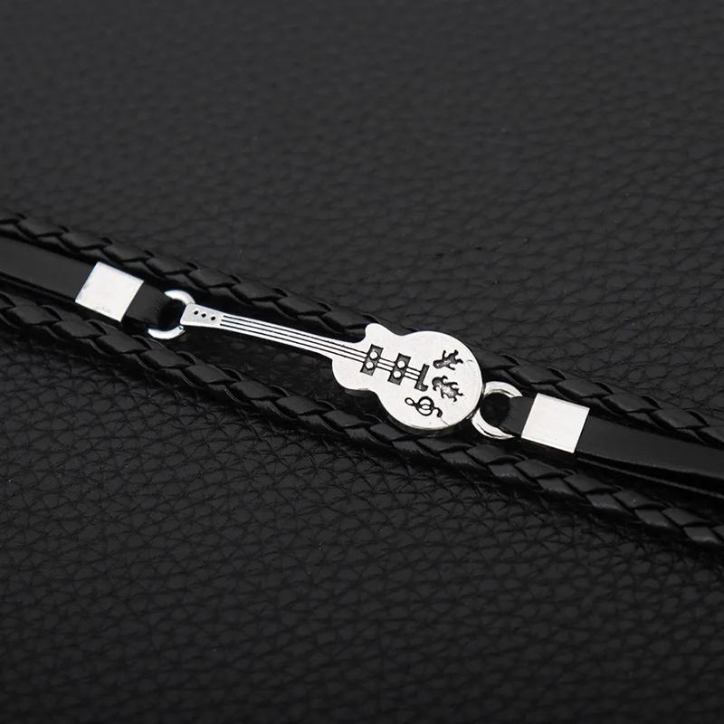 Detaillierte Ansicht Rock Gitarrenarmband - Silberne Symphonie