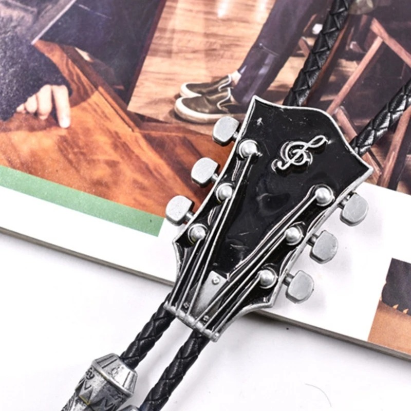 Detaillierte Ansicht Cracatte Bolo Gitarre Der Schnürsenkel des Bluesmanns