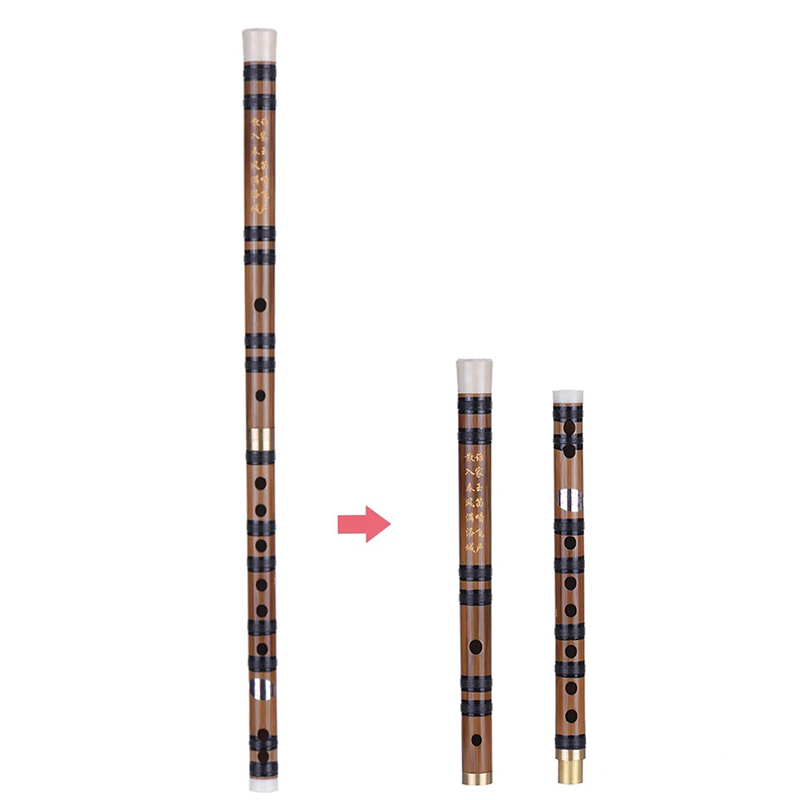 Details Flûte Dizi Traditionnelle en Bambou - Clé de Mi (E) - Débutant