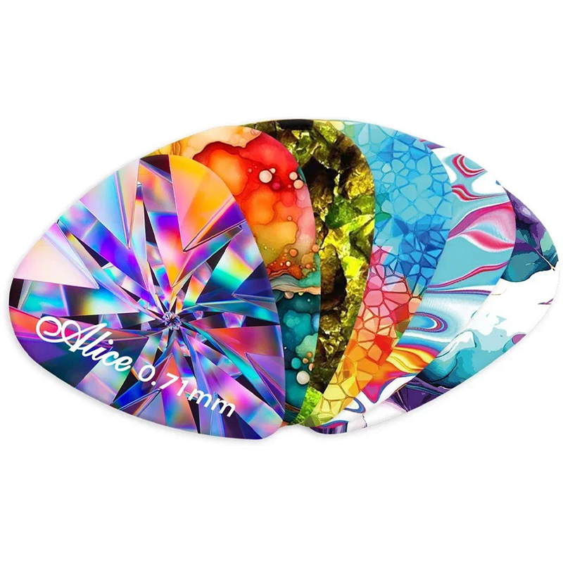 Médiatoren - Gitarre - Thematisch Psychedelisch - Set Chromatische Reflexionen (10 oder 20 Stück)