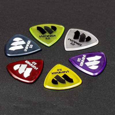 Gitarrenplektren - aus Polycarbonat 2,0 mm - 6 oder 12 Stück!