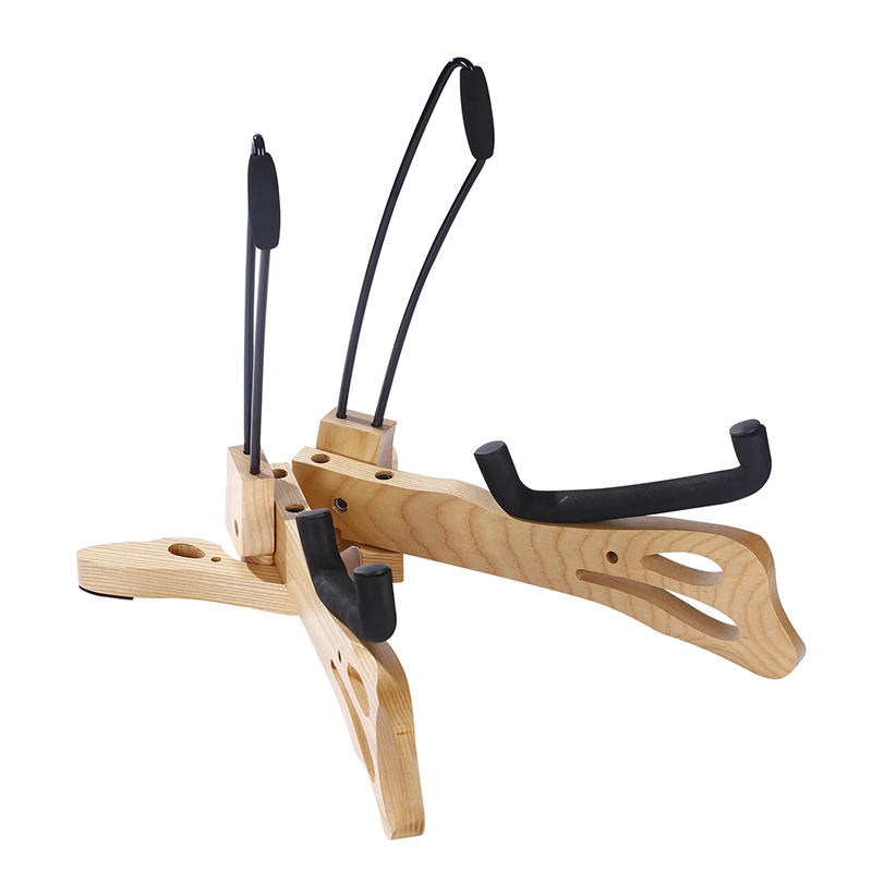 Massiver Holzgitarrenständer - Luxus-Artikuliertes Design & Ultra-Stabiles Modell 1