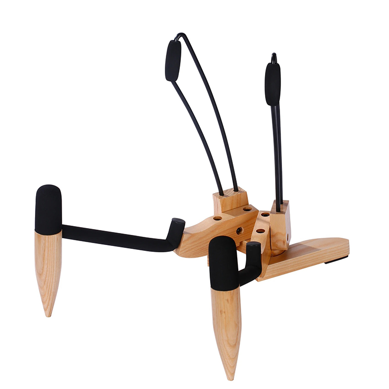 Massiver Holzgitarrenständer - Luxus-Artikuliertes Design & Ultra-Stabiles Modell 2
