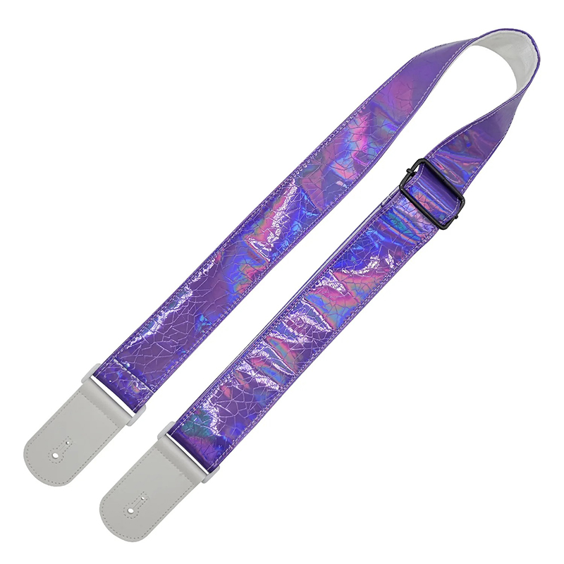 Avant Sangle Guitare Électrique Holographique Violet Électro Funky
