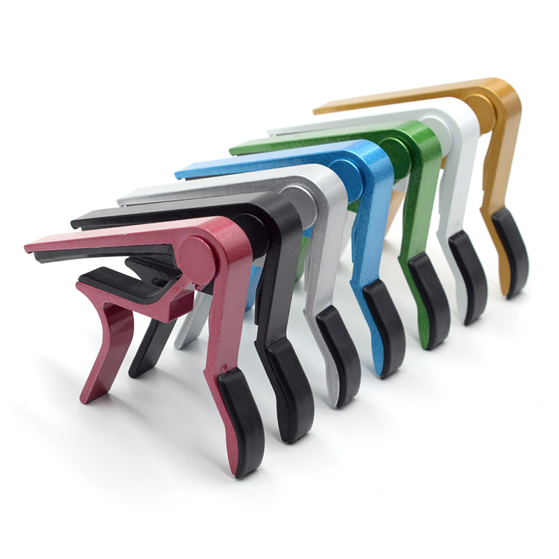 Capodastre pour guitare acoustique alliage d'alu 7 couleurs disponibles