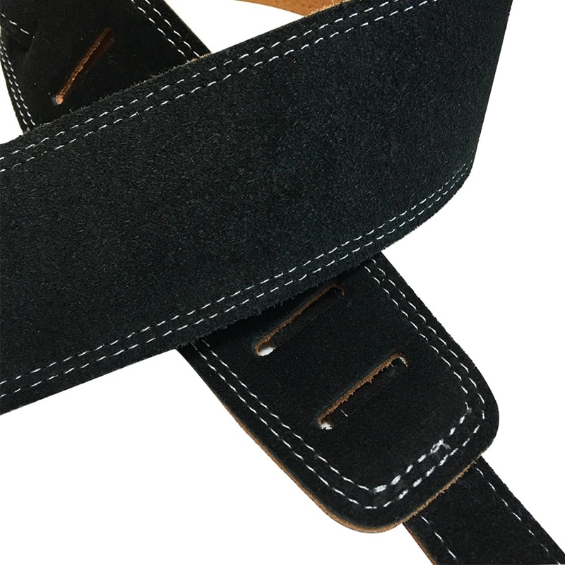 Details de la Sangle en daim couleur noire