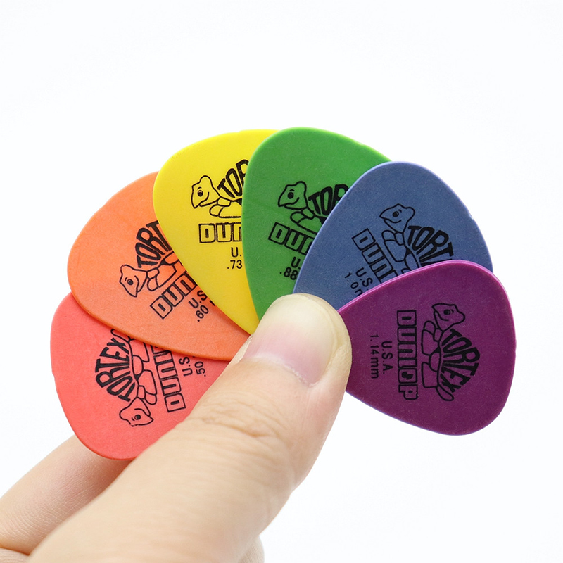 Lot de 10 médiators pour guitare électrique - 6 types d'épaisseur au choix