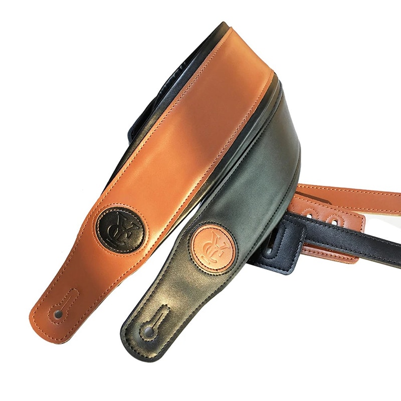 Sangle en cuir épaisse pour guitare acoustique