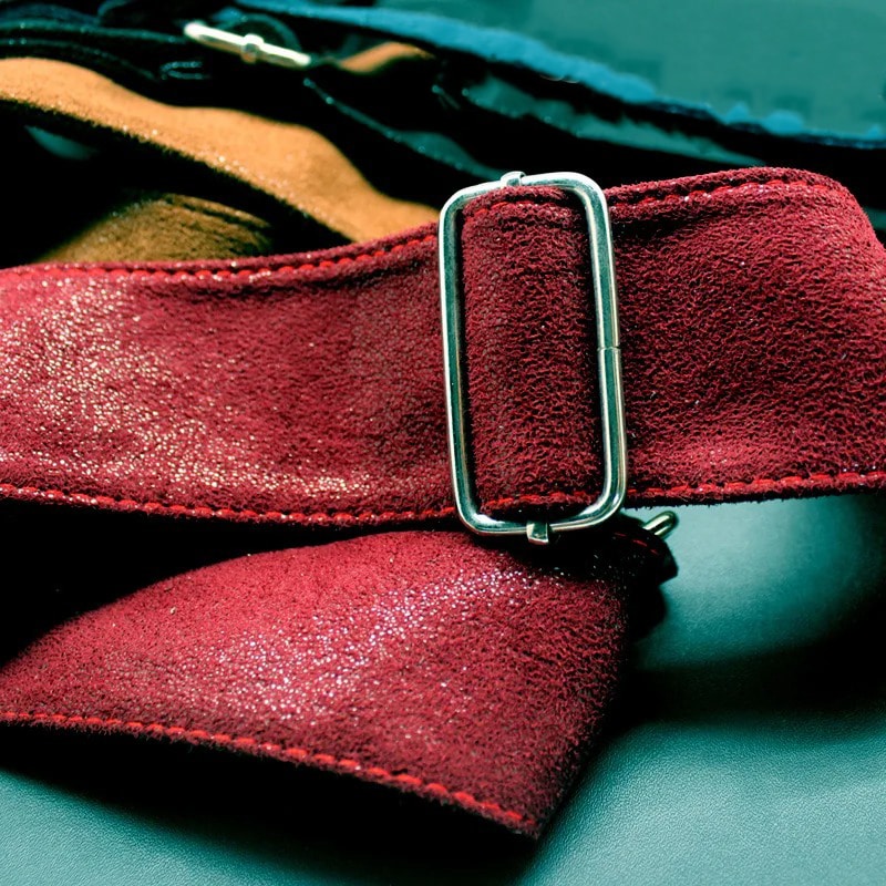 Sangle mince en cuir lavé 4 couleurs - boucle de serrage