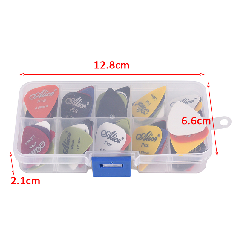 dimensions du Lot de 50 médiators en résine ABS